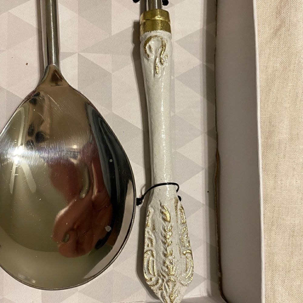 Elle Baroque 2-Piece Salad Serving Set - Picture 3 of 7